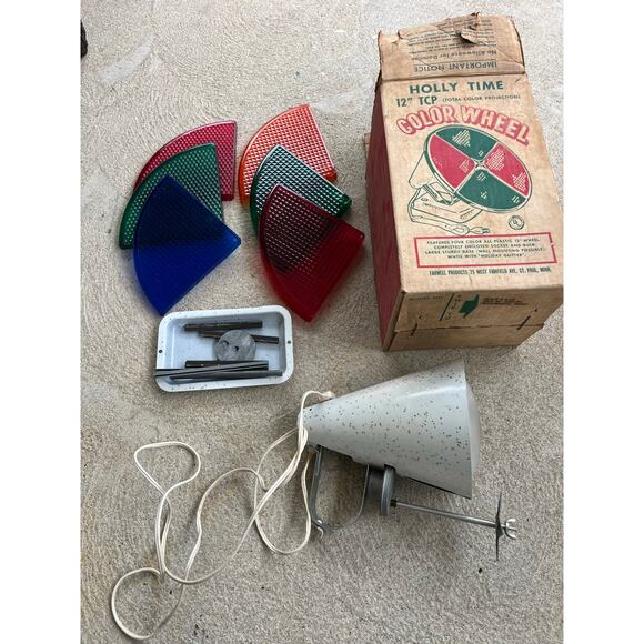 Holly Time Color Wheel 12” With Original Box- Color Projection- Non motorized - Picture 1 of 4